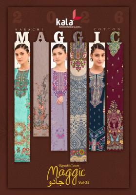 Kala maggic vol 25 wholesale dress material suppliers in ahmedabad
